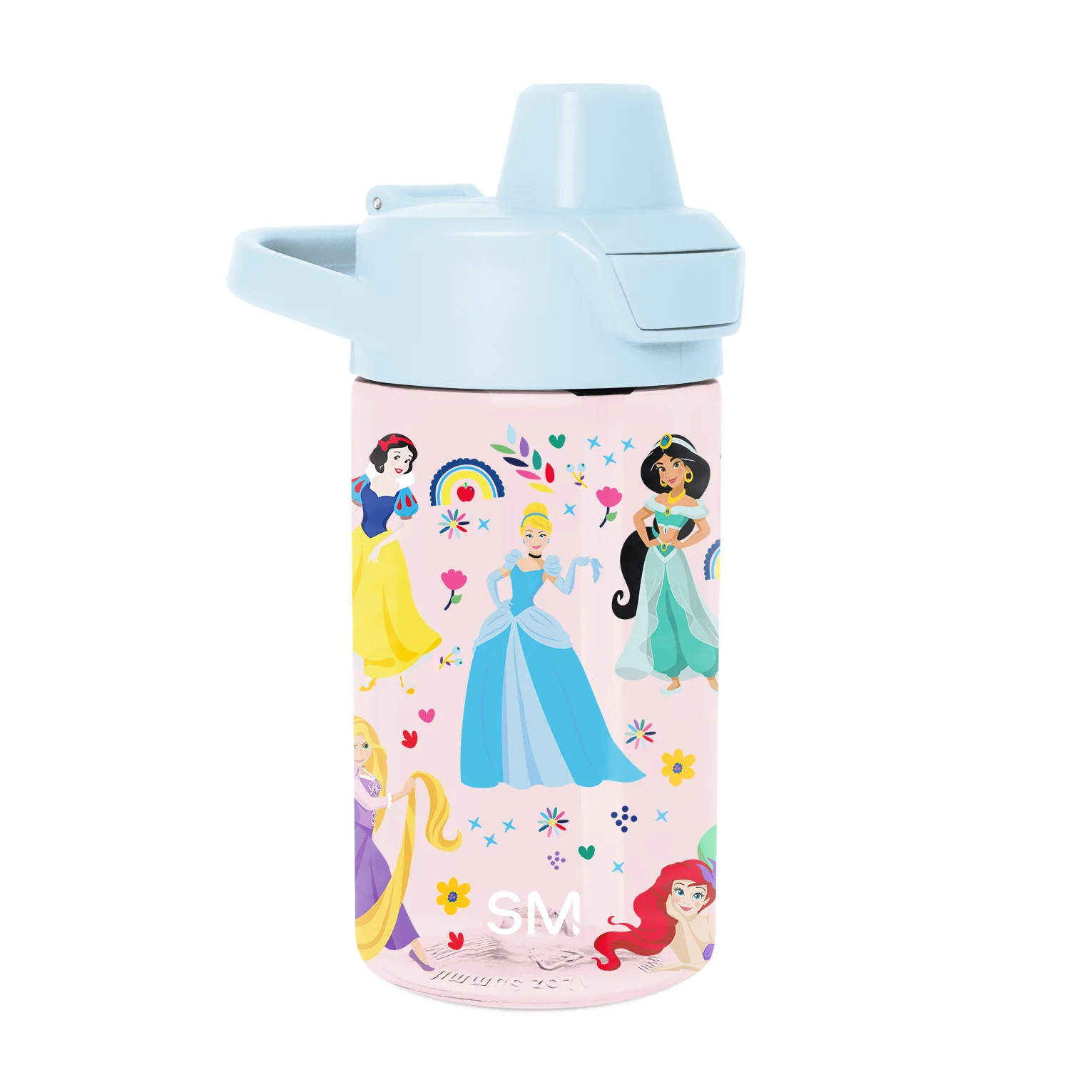 Simple Modern Summit Kids Plastic Water Bottle with Simple Flip Straw Lid - 12oz Princess Rainbows