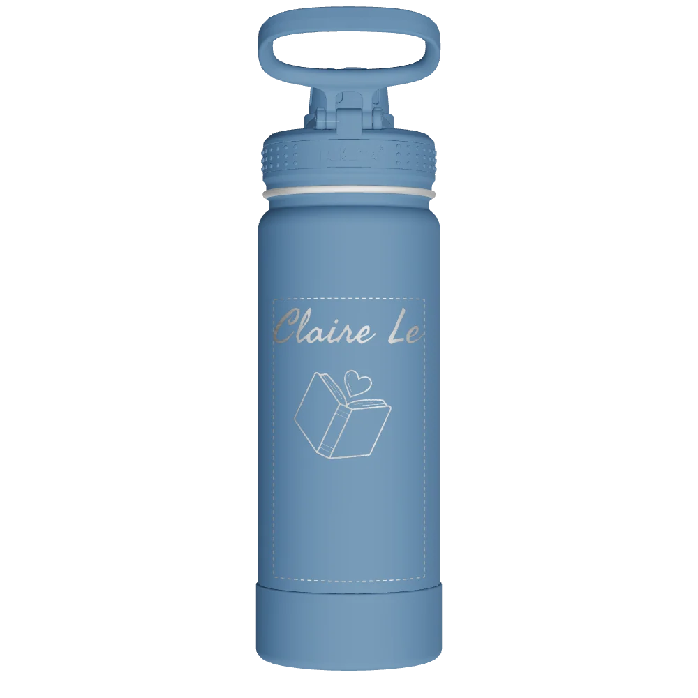 Takeya Actives Water Bottle With Spout Lid - 18oz Bluestone - Model 51214-TAKEYA-ACTIVES-WATER-BOTTLE-WITH-SPOUT-LID-CUSTOMIZED-382-18OZ-BLUESTONE
