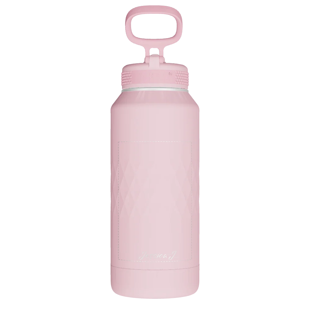 Takeya Sport Water Bottle - 32oz Peony Straw - Model 51345-TAKEYA-SPORT-WATER-BOTTLE-CUSTOMIZED-334-32OZ-PEONY-STRAW