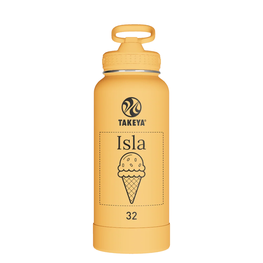 Takeya Actives Water Bottle With Straw Lid - 32oz Honeycomb