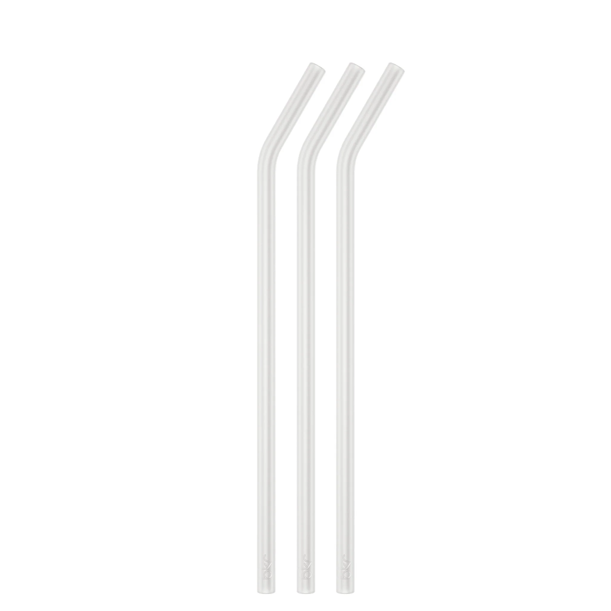 bkr FROST DEMI BOTTLE STRAWS 650mL (22 OZ) SET OF THREE