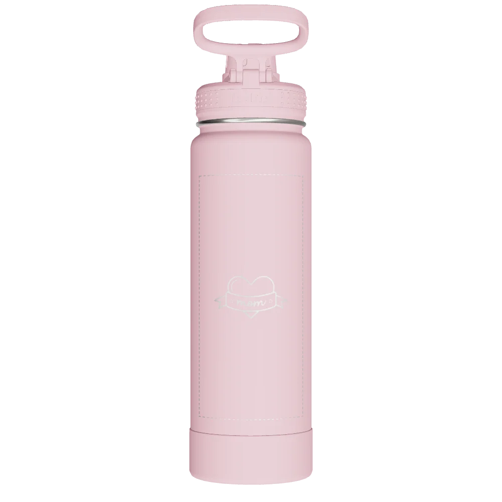 Takeya Actives Water Bottle With Spout Lid - 24oz Blush - Model 51054-TAKEYA-ACTIVES-WATER-BOTTLE-WITH-SPOUT-LID-CUSTOMIZED-227-24OZ-BLUSH