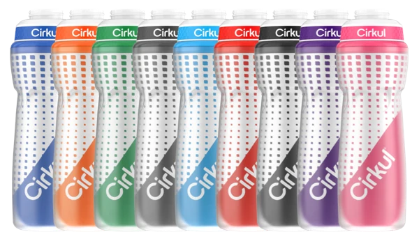 Cirkul Add-on: 22oz. Insulated Squeeze Plastic Bottle & Sport Lid