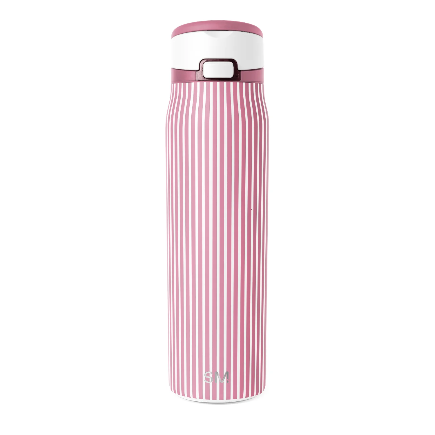 Simple Modern Mesa Loop with Covered Straw - 30oz Rose Stripes