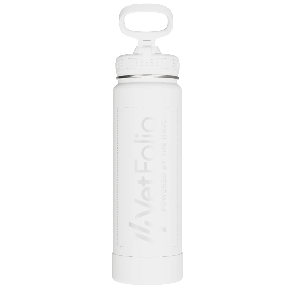 Takeya Actives Water Bottle With Straw Lid - 24oz Arctic - Model 51220-TAKEYA-ACTIVES-WATER-BOTTLE-WITH-STRAW-LID-CUSTOMIZED-20-24OZ-ARCTIC
