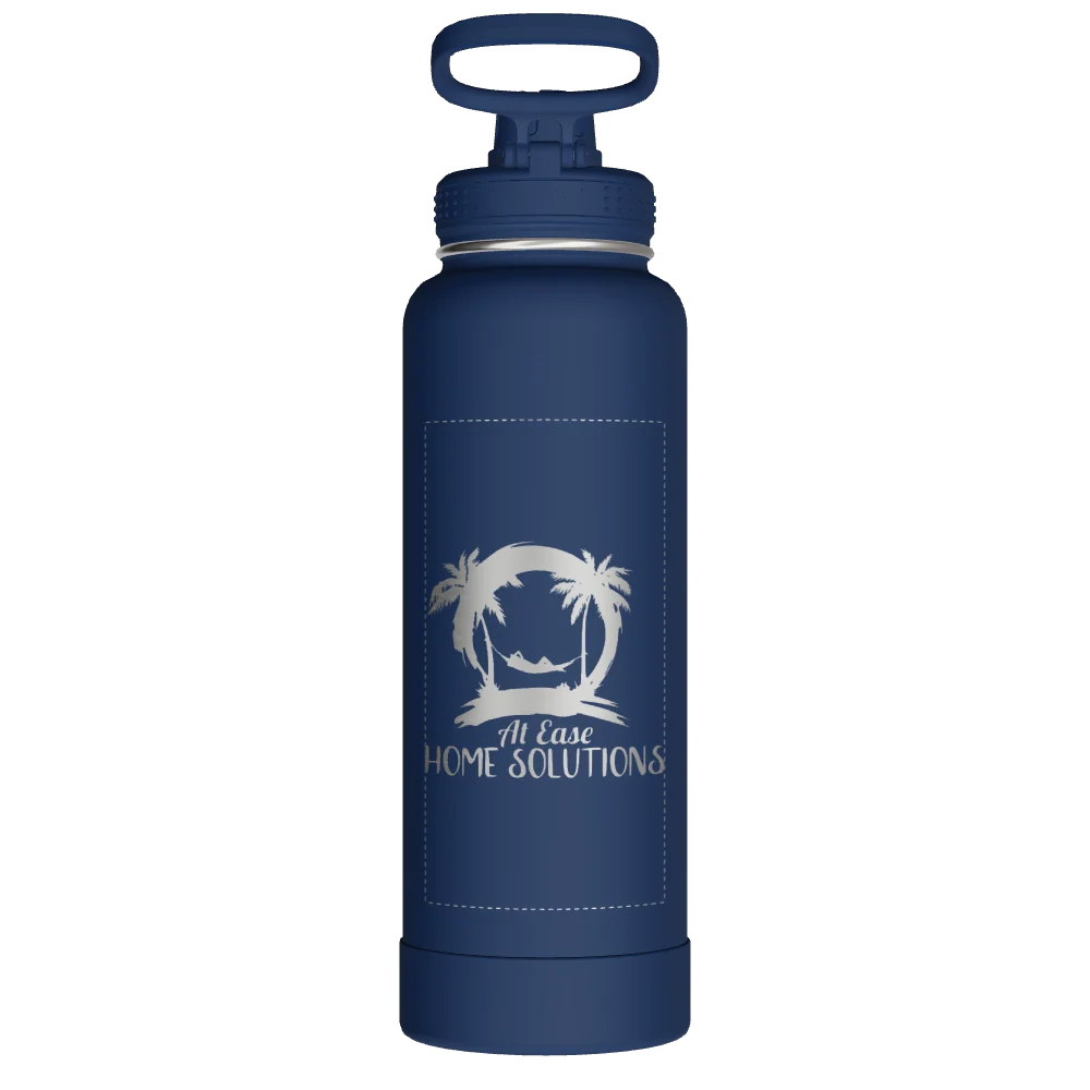 Takeya Actives Water Bottle With Spout Lid - 40oz Midnight - Model 51004-TAKEYA-ACTIVES-WATER-BOTTLE-WITH-SPOUT-LID-CUSTOMIZED-281-40OZ-MIDNIGHT