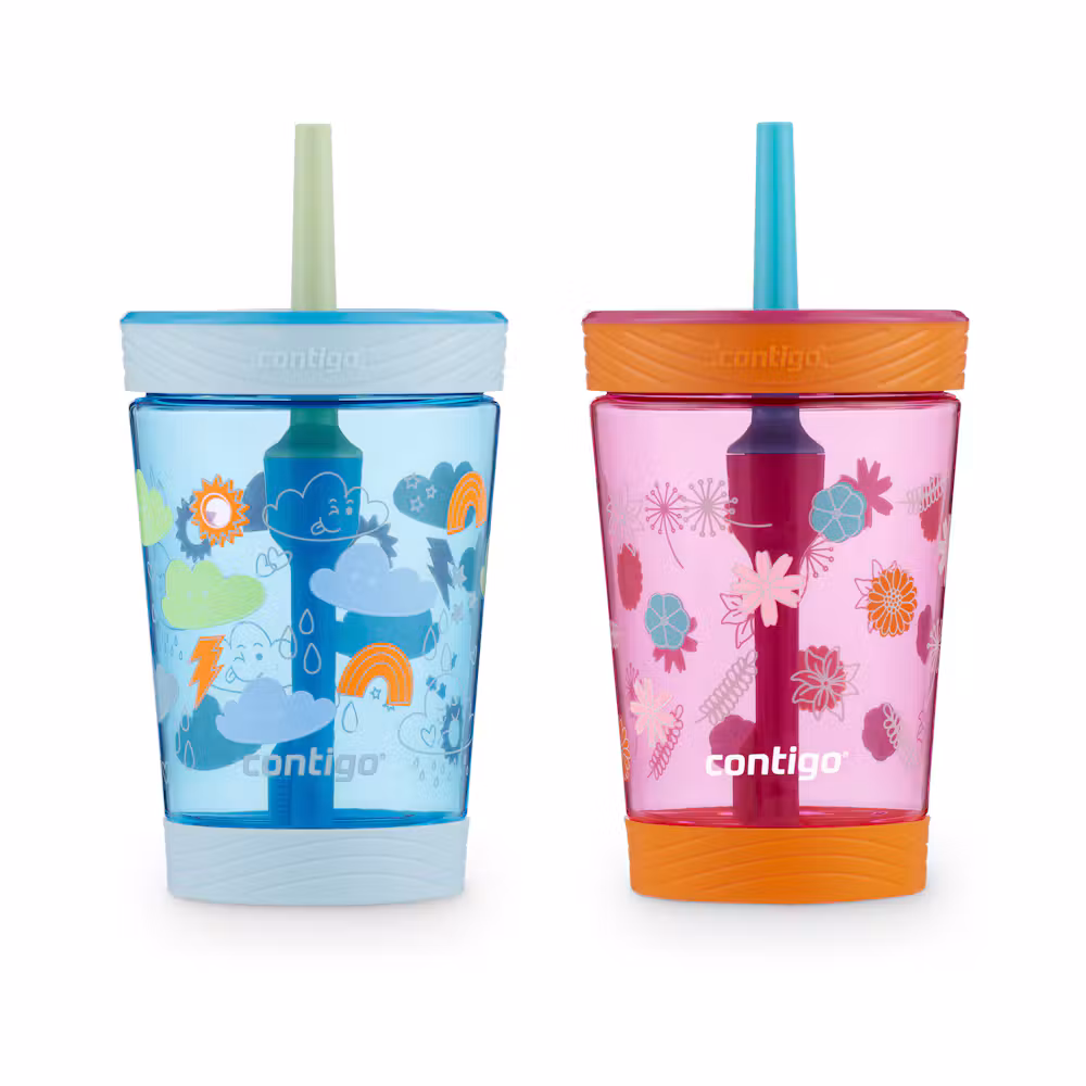 Contigo Kids Spill-Proof Tumbler with Straw, 14oz., 2 Pack