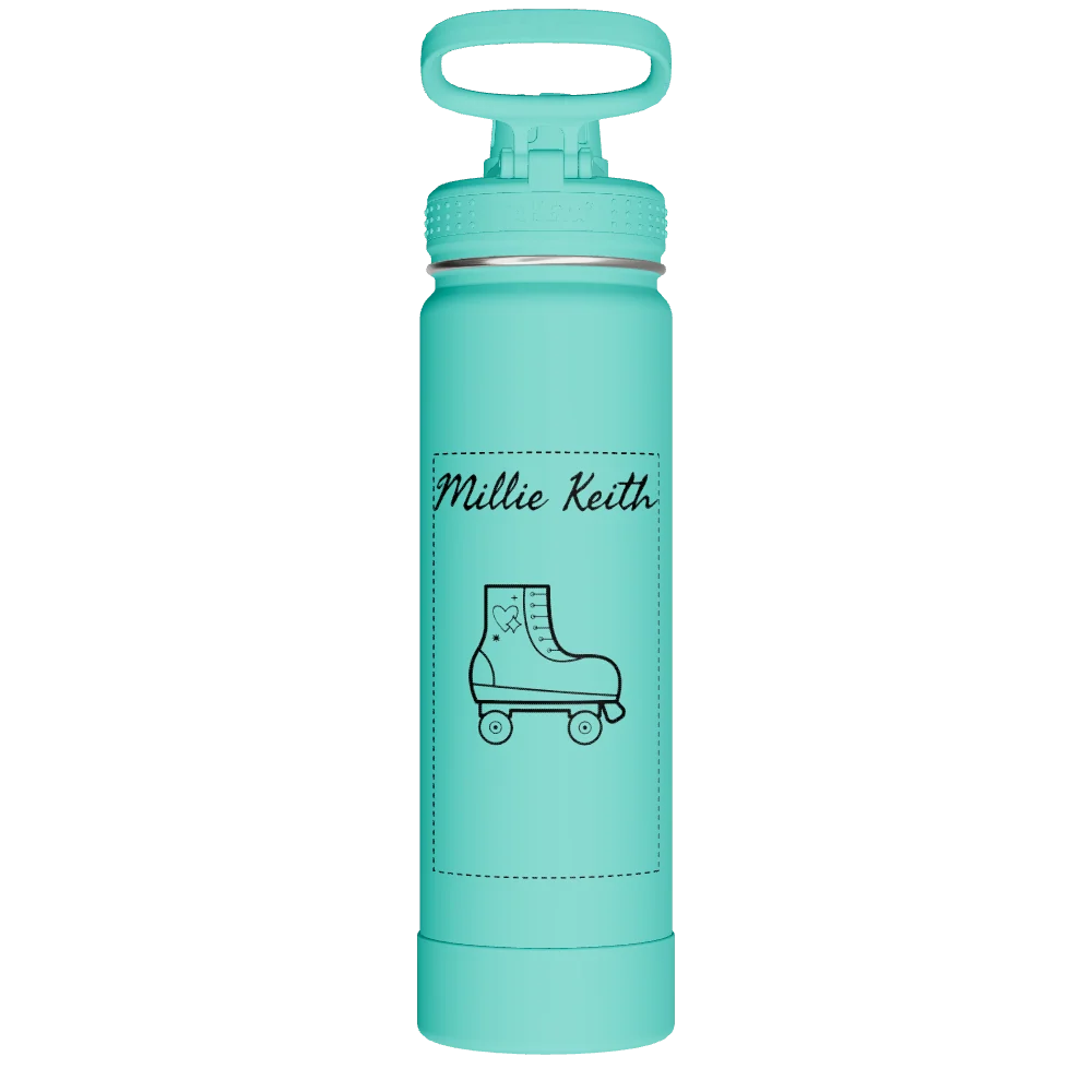 Takeya Actives Water Bottle With Spout Lid - 22oz Teal - Model 50301-TAKEYA-ACTIVES-WATER-BOTTLE-WITH-SPOUT-LID-CUSTOMIZED-288-22OZ-TEAL