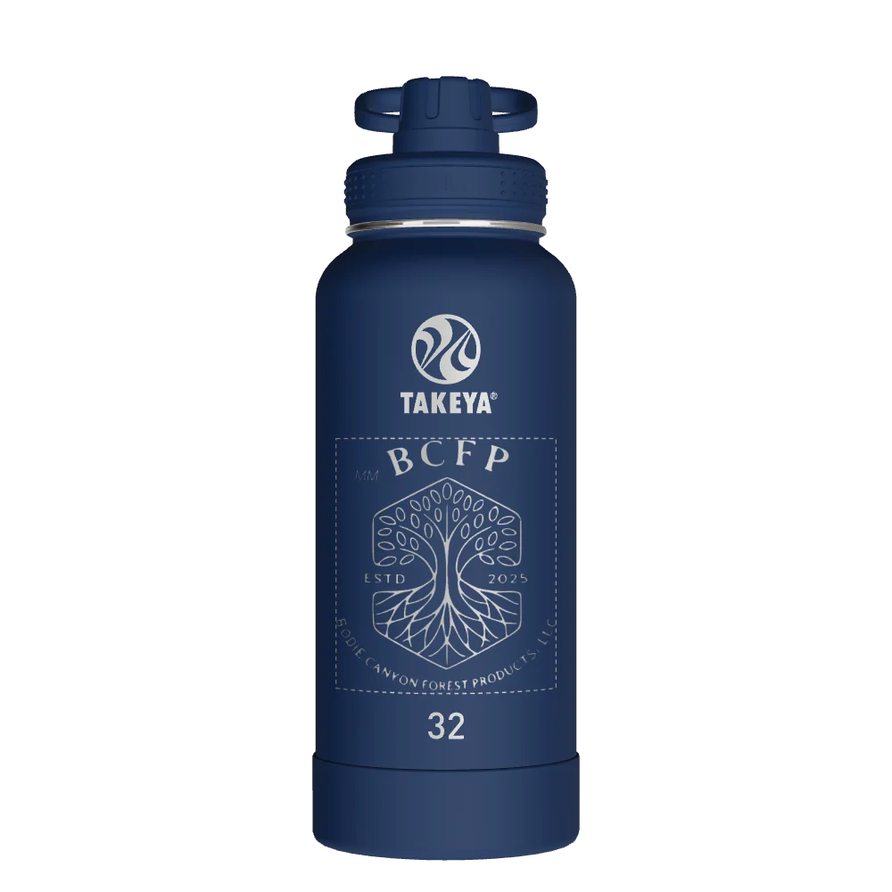 Takeya Actives Water Bottle With Spout Lid - 32oz Midnight - Model 51024-TAKEYA-ACTIVES-WATER-BOTTLE-WITH-SPOUT-LID-CUSTOMIZED-362-32OZ-MIDNIGHT