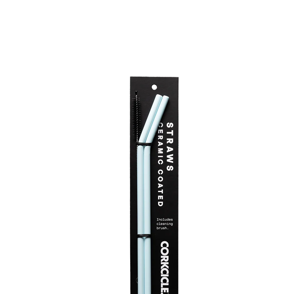 Corkcicle Ceramic Coated Straw Set