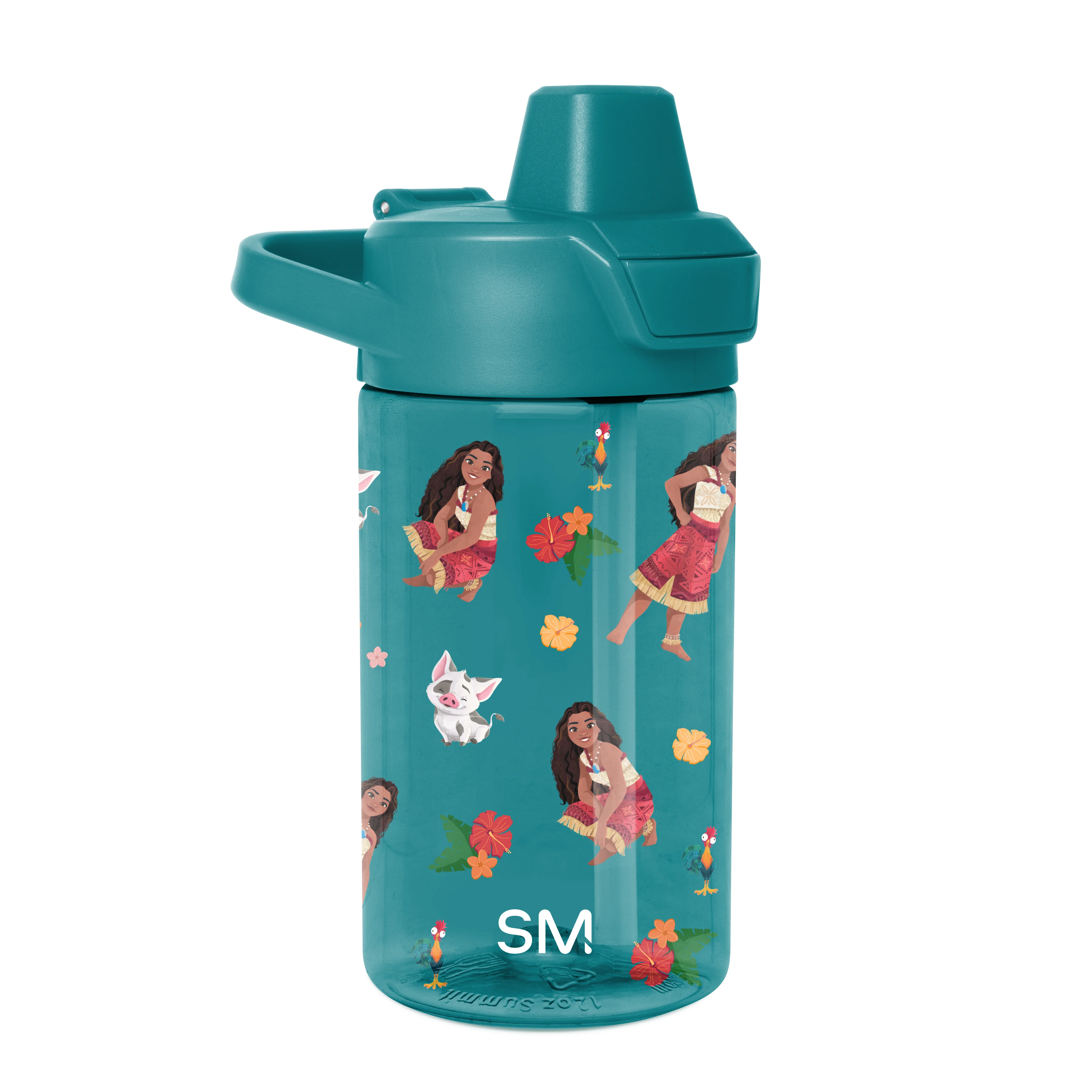 Simple Modern Summit Kids Plastic Water Bottle with Simple Flip Straw Lid - 12oz Moana Oceana