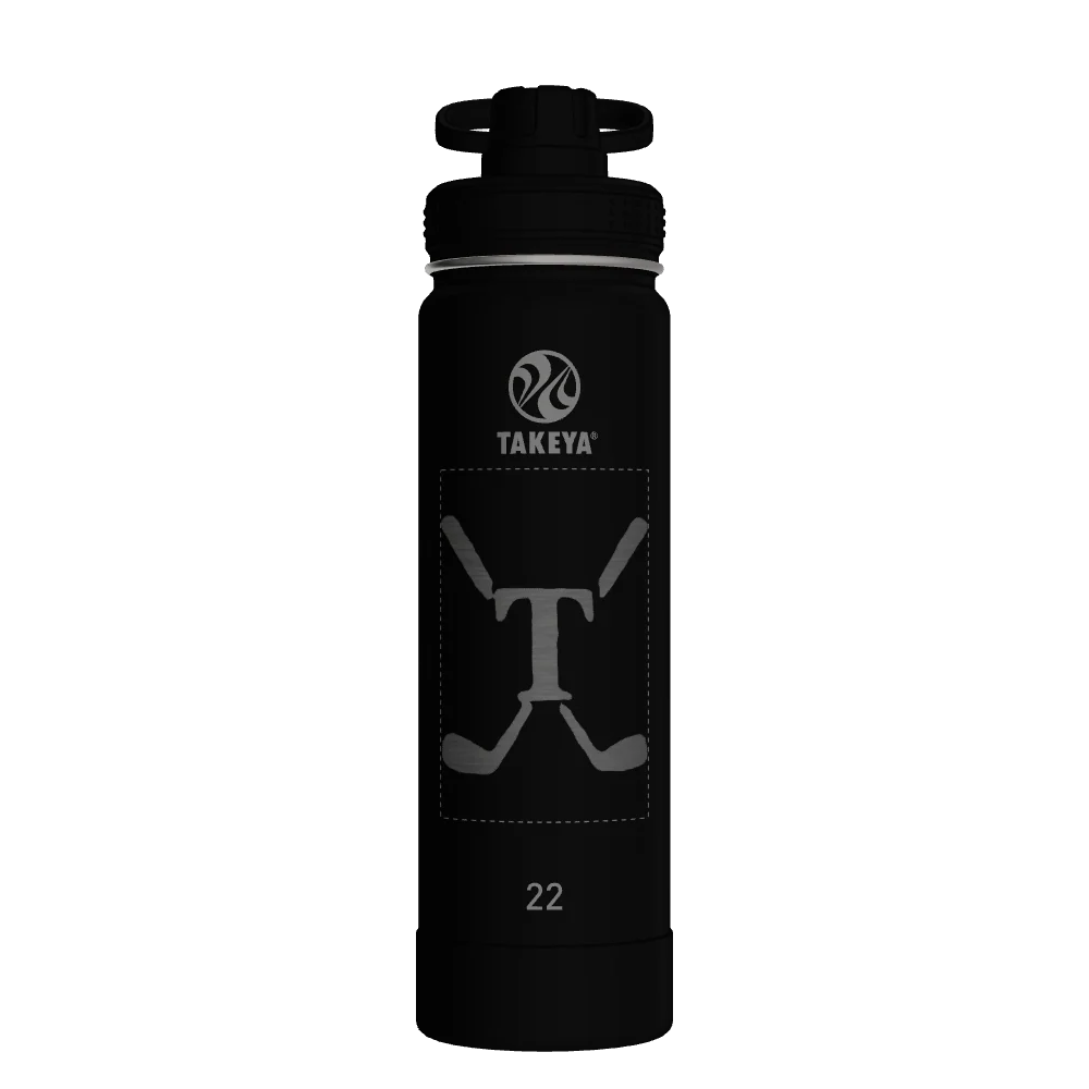 Takeya Actives Water Bottle With Spout Lid - 22oz Onyx