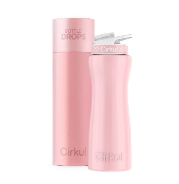 Cirkul Limited Edition: 22oz. Blush Pink Stainless Steel Bottle & Lid