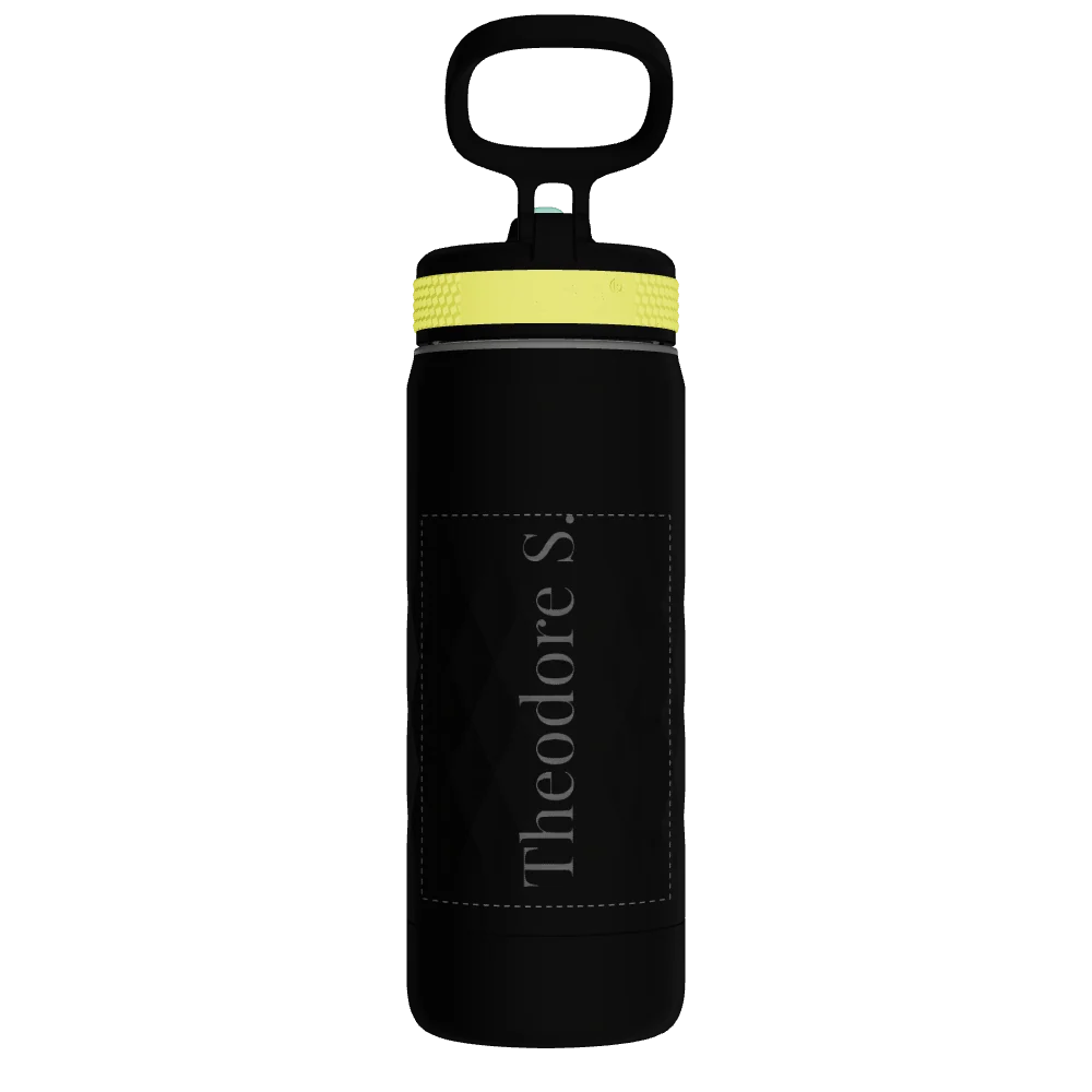 Takeya Kids Sport Water Bottle With Straw Lid - 18oz Night Glow - Model 51893-TAKEYA-KIDS-SPORT-WATER-BOTTLE-WITH-STRAW-LID-CUSTOMIZED-21-18OZ-NIGHT-GLOW