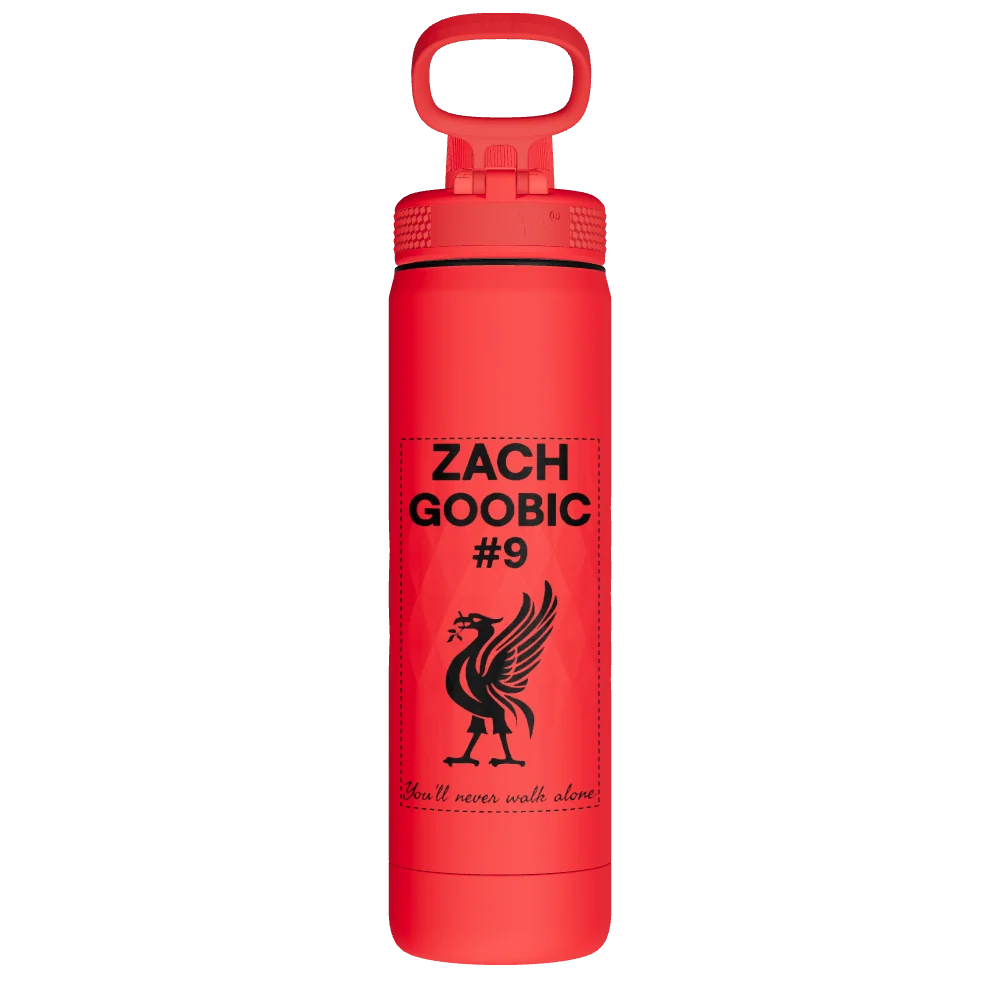 Takeya Sport Water Bottle - 22oz Crimson Spout - Model 51317-TAKEYA-SPORT-WATER-BOTTLE-CUSTOMIZED-32-22OZ-CRIMSON-SPOUT
