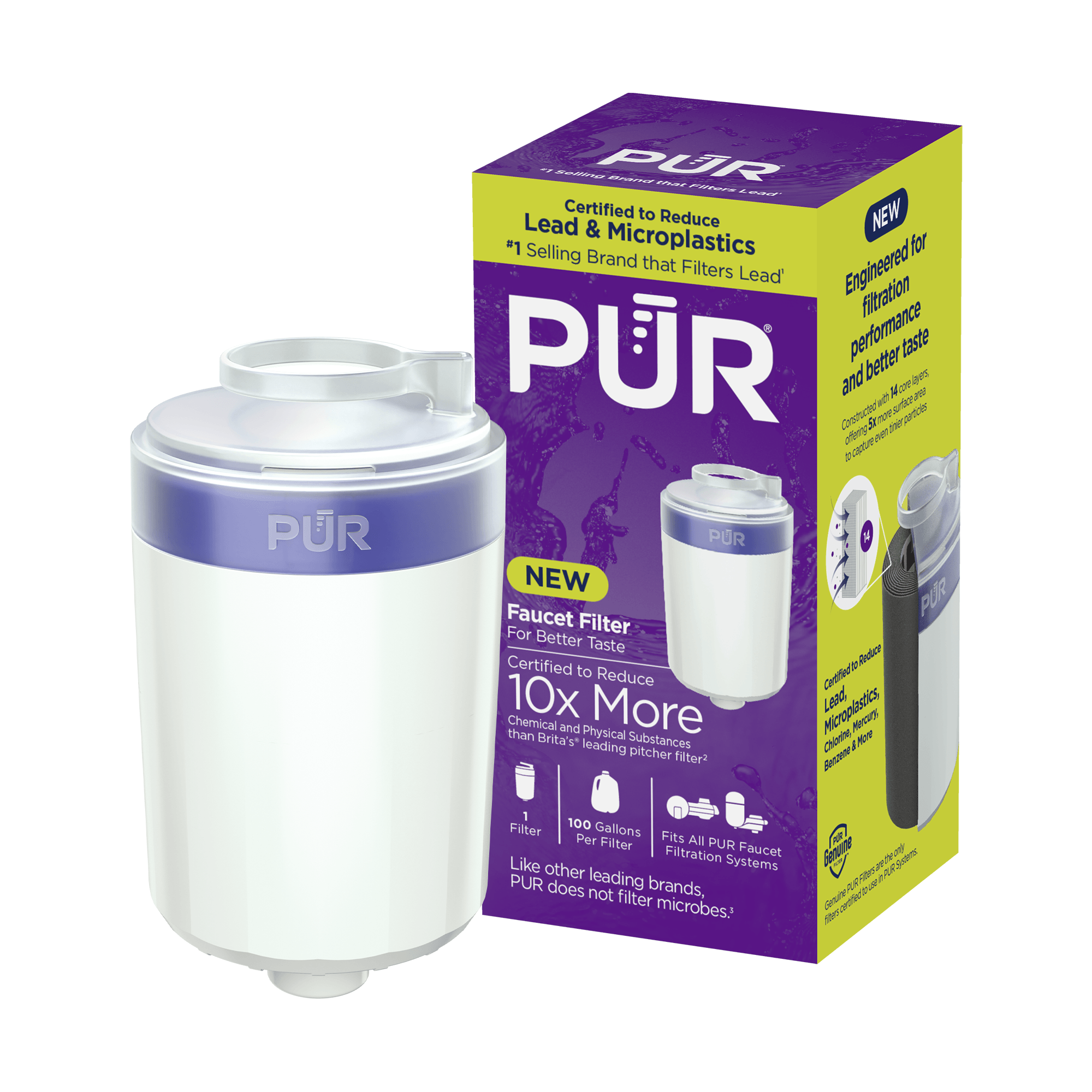 PUR faucet filter
