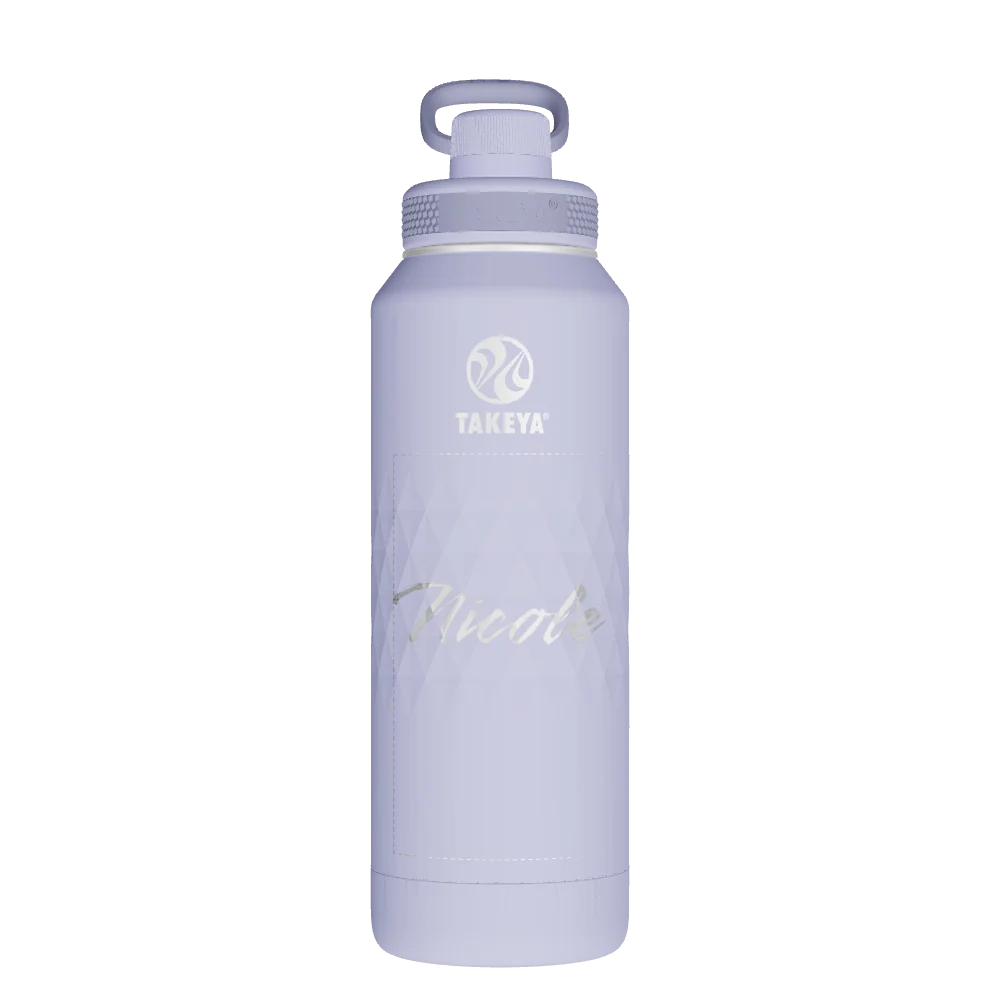Takeya Sport Water Bottle - 40oz Moonlight Spout - Model 51351-TAKEYA-SPORT-WATER-BOTTLE-CUSTOMIZED-352-40OZ-MOONLIGHT-SPOUT