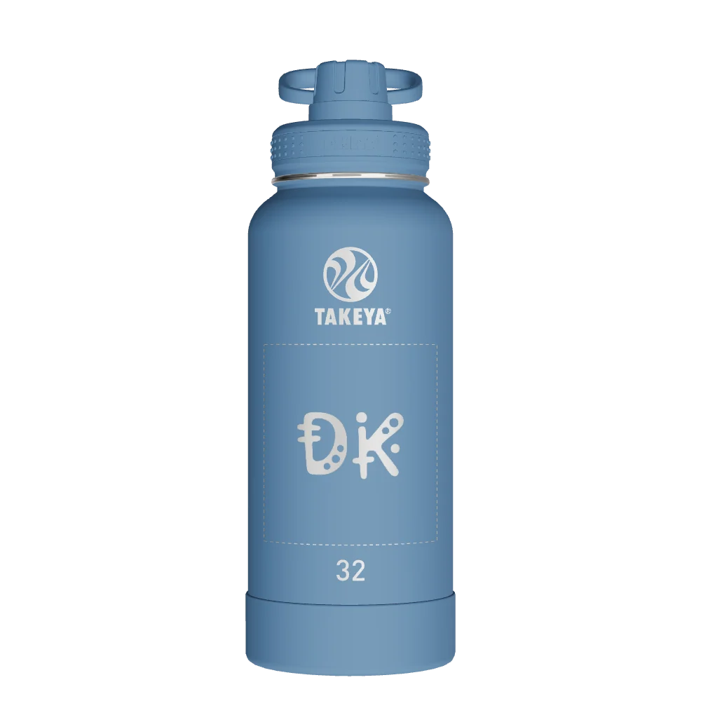 Takeya Actives Water Bottle With Spout Lid - 32oz Bluestone