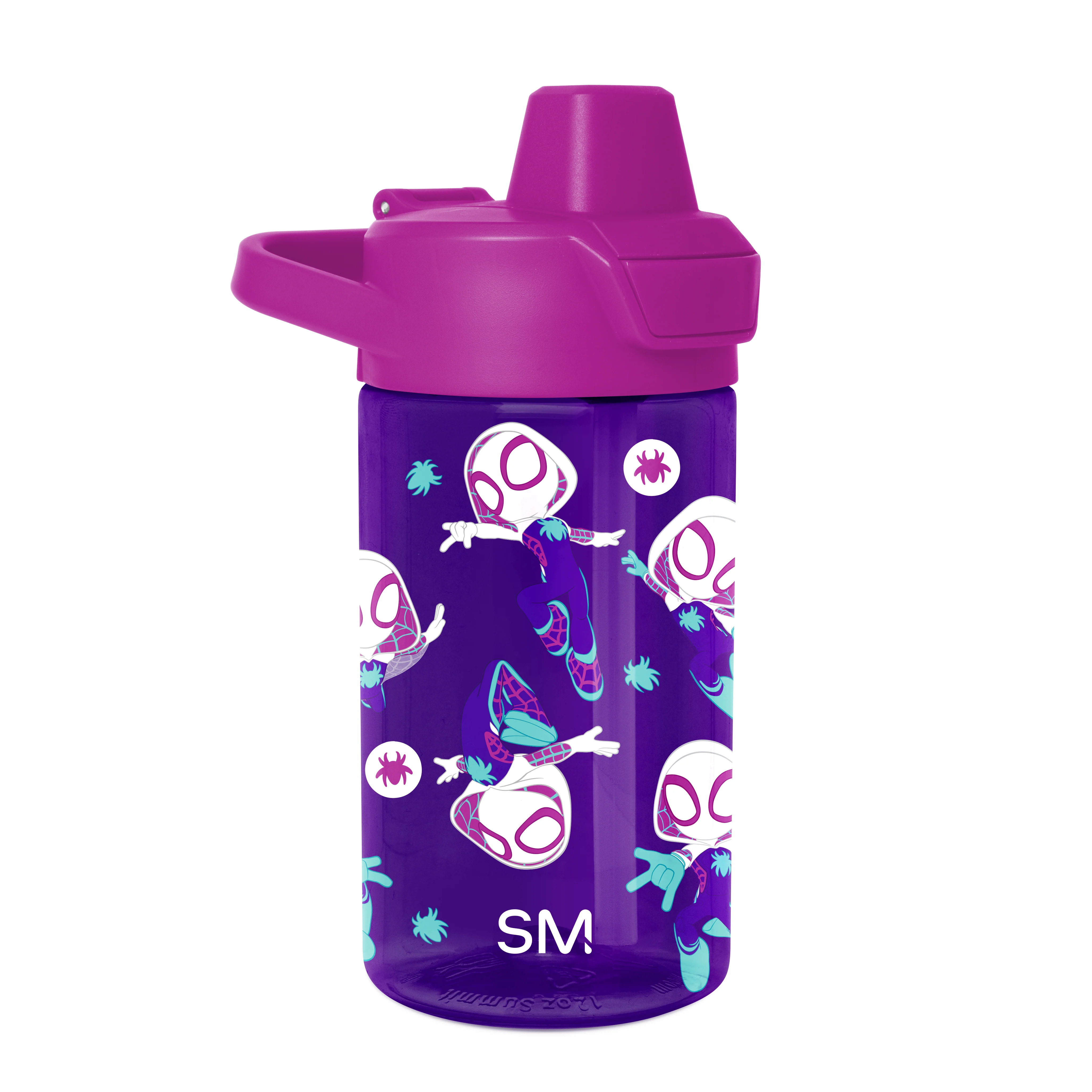 Simple Modern Summit Kids Plastic Water Bottle with Simple Flip Straw Lid - 12oz Spider Gwen
