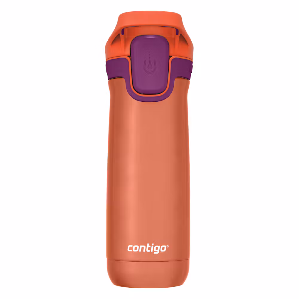 Contigo Kids’ Casey Stainless Steel Water Bottle with Spill-Proof Leak-Proof Lid, 13oz