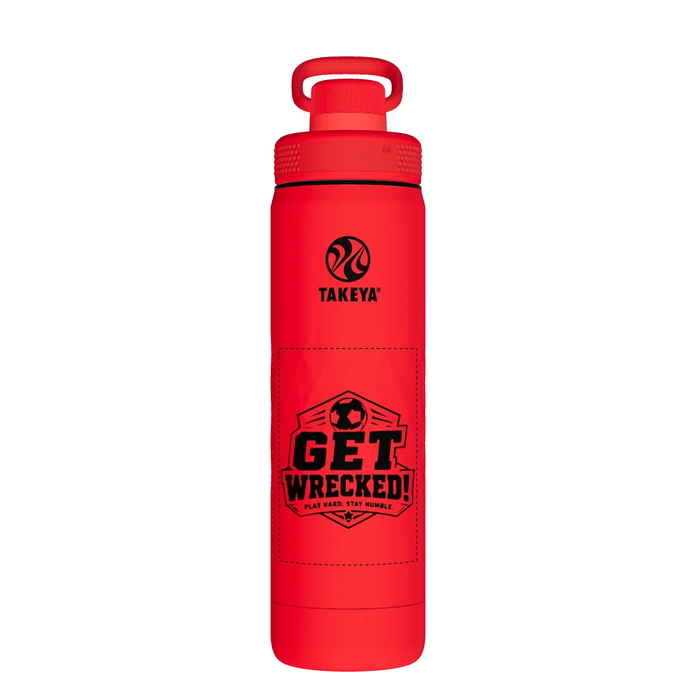 Takeya Sport Water Bottle - 22oz Crimson Spout - Model 51317-TAKEYA-SPORT-WATER-BOTTLE-CUSTOMIZED-290-22OZ-CRIMSON-SPOUT