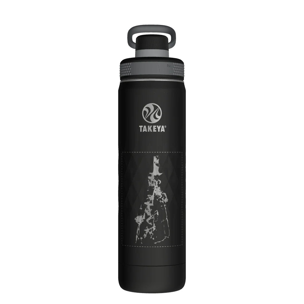 Takeya Sport Water Bottle - 22oz Obsidian Spout - Model 51315-TAKEYA-SPORT-WATER-BOTTLE-CUSTOMIZED-240-22OZ-OBSIDIAN-SPOUT