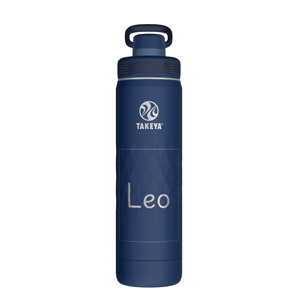 Takeya Sport Water Bottle - 22oz Indigo Spout - Model 51316-TAKEYA-SPORT-WATER-BOTTLE-CUSTOMIZED-330-22OZ-INDIGO-SPOUT