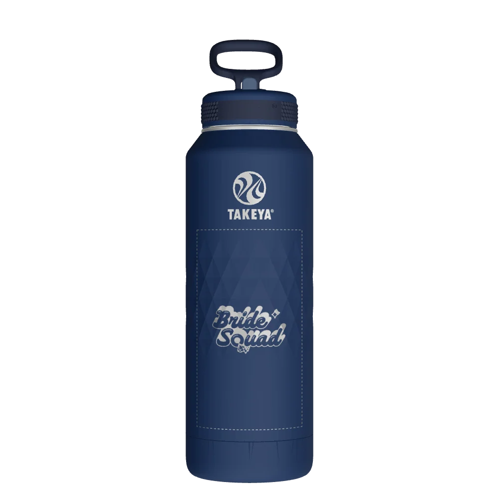Takeya Sport Water Bottle - 40oz Indigo Straw - Model 51356-TAKEYA-SPORT-WATER-BOTTLE-CUSTOMIZED-379-40OZ-INDIGO-STRAW